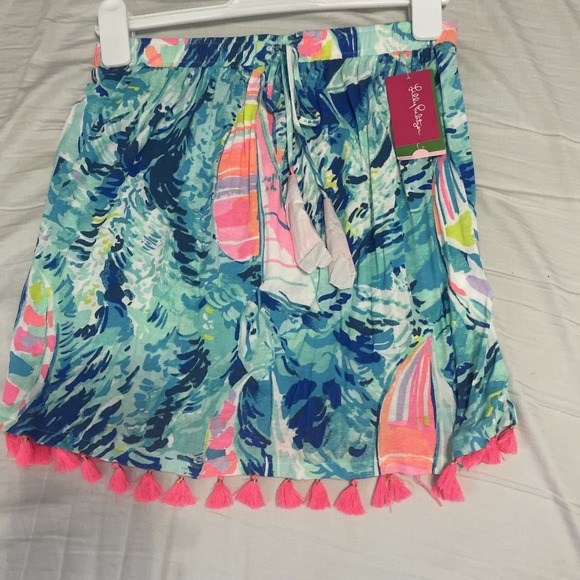 LILLY PULITZER Palma Tube Top‎ In Sparkling Blue Hey Bay Bay Size Xsmall - Picture 4 of 8